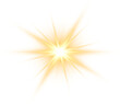 © GraffiTimi - Gold star sparkle illustration. Decoration light design element.