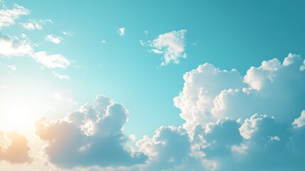 blue sky cloud gradient light white background. beauty dummer clear cloudy in sunshine calm bright w