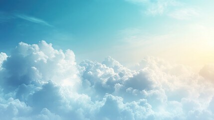 Blue sky cloud gradient light white background. Beauty dummer clear cloudy in sunshine calm bright winter air bacground. environment day horizon skyline view spring