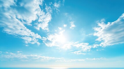 Blue sky cloud gradient light white background. Beauty dummer clear cloudy in sunshine calm bright winter air bacground. environment day horizon skyline view spring