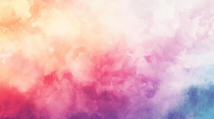 Wall Mural - A vibrant, abstract cloud design featuring soft hues of pink, orange, and blue, perfect for backgrounds or artistic projects.