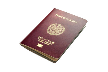 passport on transparent background