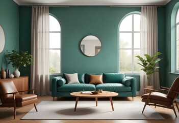 Photo modern style interior room 3d illustration