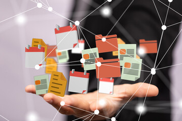 Aufkleber - Telecommunication network and wireless mobile internet