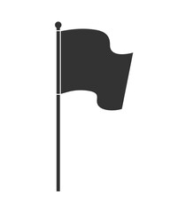 Wall Mural - Flag abstract graphic icon. Flag flat sign isolated on white background. Vector illustration