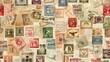 © pixelwallpaper - Vintage stamp pattern wallpaper