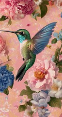 Canvas Print - Glamorous Hummingbird