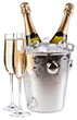 © Rawpixel.com - PNG Champagne bottle and glasses bottles bucket champagne.