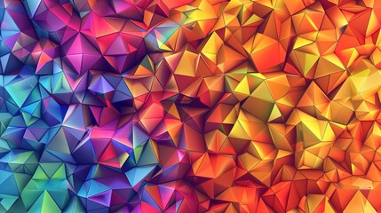 Colourful triangle wallpaper