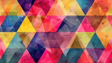 Colourful triangle wallpaper