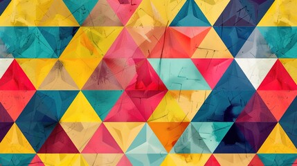 Colourful triangle wallpaper