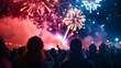 © Paula - Fireworks celebration with crowd