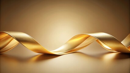 Elegant gold wave ribbon on background, perfect for luxurious designs, gold, wave, ribbon, elegant, luxurious, design