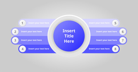 Circle Label Infographic Presentation Vector