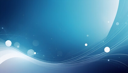 abstract blue modern  technology  background with waves line. Generated by AI