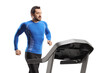 © Ljupco Smokovski - Man in sportswear running on a treadmill