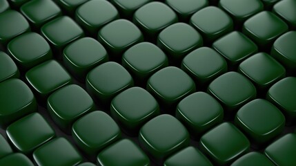 Poster - A series of smooth, green tiles are meticulously arranged in a regular pattern, emphasizing a contemporary design in an elegant, well-lit space