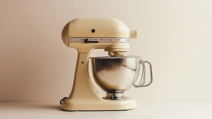 Creamy Kitchen Companion: A Classic Stand Mixer