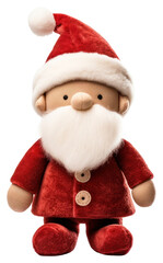 Sticker - PNG Santa claus plush cute doll.