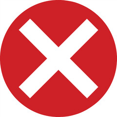 Cross Sign cancel icon logo png vector Illustration