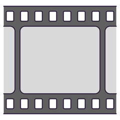 Sticker - film line icon