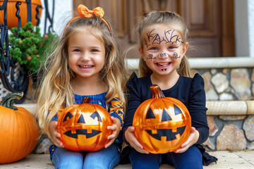 Canvas Print - HALLOWEEN_happy_kids