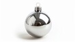 © Kosin - Silver Christmas ball on a white background isolated