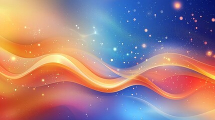 Poster - various colored fractals forming a textured abstract background