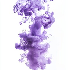 Aufkleber - An abstract violet smoke image with a purple cloud on a transparent background.