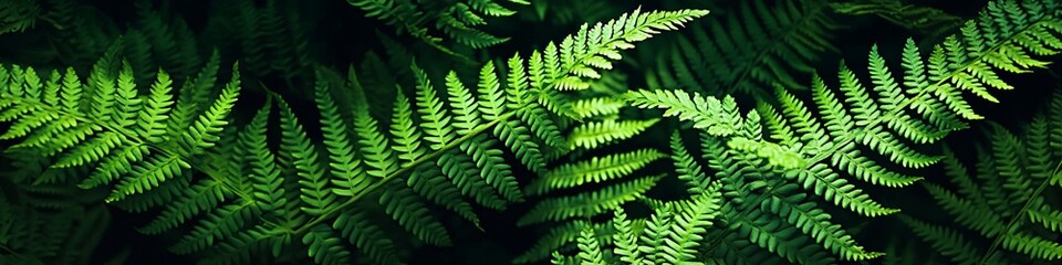 Sticker - Detailed Green Fern Leaves