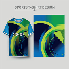 Sticker - Front back tshirt design. Sports design for football, racing, cycling, gaming jersey vector.