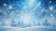 © Selene Studio - Christmas background with snowflakes falling gently on a snowy landscape , winter, holiday, festive, merry, season