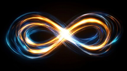 Poster - Swirls of neon light illuminated by neon leds. Abstract futuristic background.