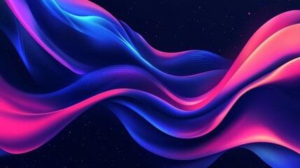 Poster - An illustration depicting stock with a futuristic backdrop and turbulence flow trail.