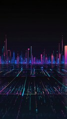 Wall Mural - techno background