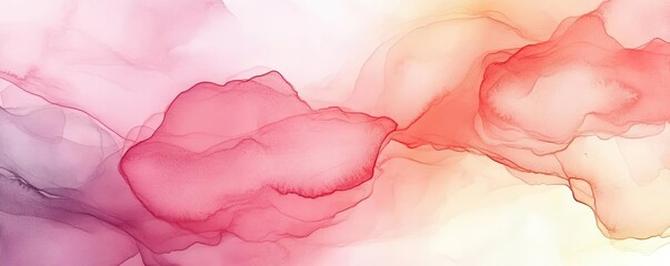 Wall Mural - A soft and vibrant abstract background featuring fluid colors of pink and orange blending seamlessly, perfect for art and design projects.