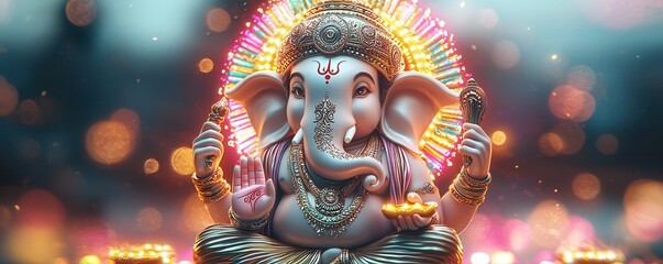 Lord Ganesha, Hindu God of Wisdom and Prosperity.