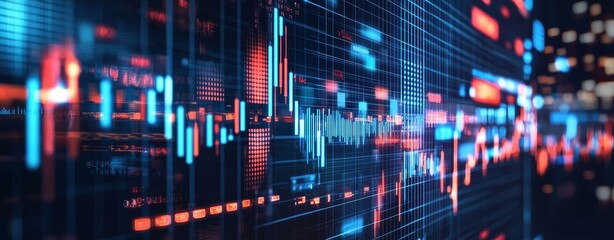 Aufkleber - The perfect background for tech processes, neural networks, stock, data transfers and security, digital storage, multimedia presentations, scientific studies, and education.