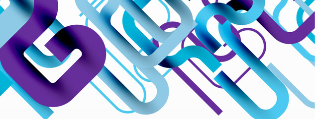 Poster - Wave lines minimal abstract background