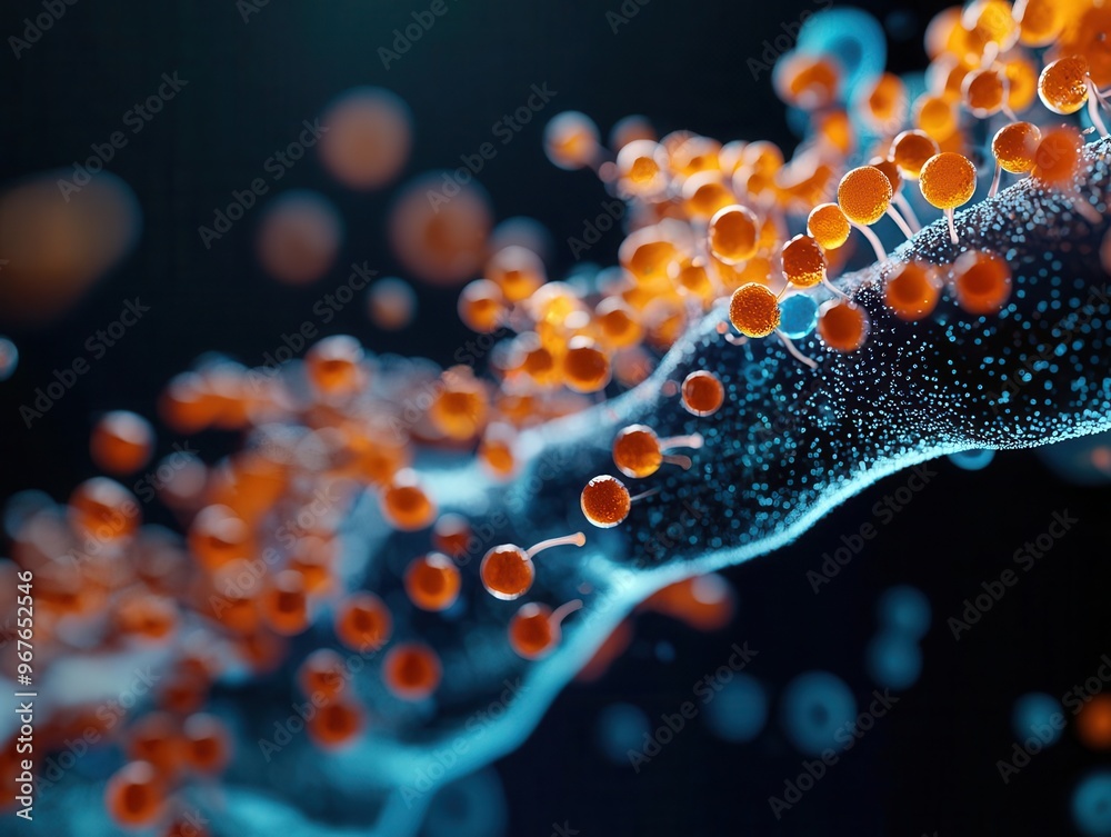 Microscopic probiotics thriving in a cross-section of a plant root ...