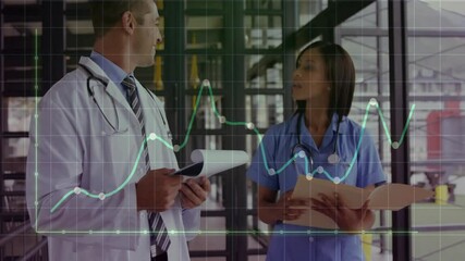 Poster - Animation of diagram over diverse doctors talking