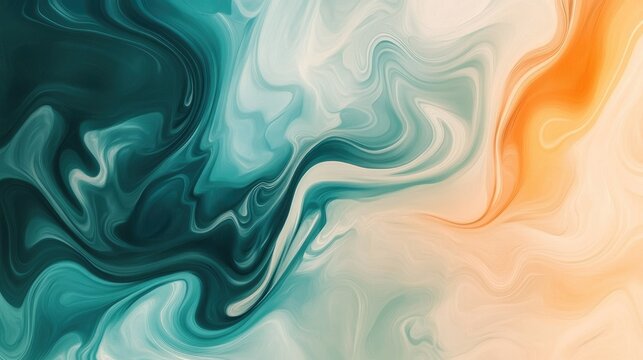 Abstract swirl wallpaper with a fluid, flowing design in soothing tones, perfect for a calming space.