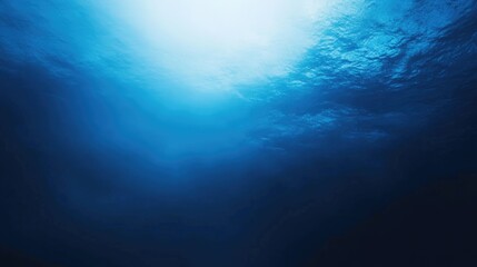 Fototapete - Clean blue gradient background, fading gently from dark to light, perfect for cool and professional projects.
