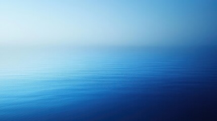 Fototapete - Clean blue gradient background, fading gently from dark to light, perfect for cool and professional projects.