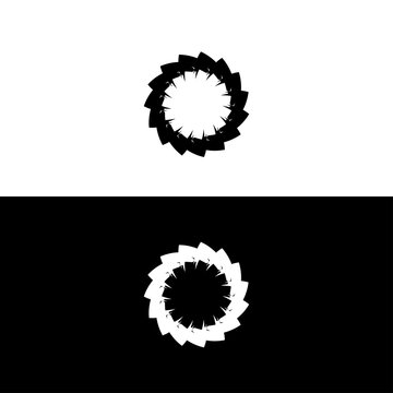Circle creative vector logo illustration