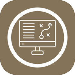 Sticker - Strategy Vector Icon Design