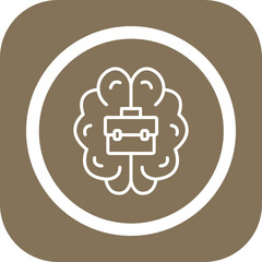 Wall Mural - Brain Vector Icon Design