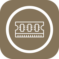 Ram Memory Vector Icon Design