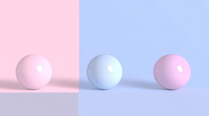 Aufkleber - Dynamic 3D abstract geometry with layered pyramids and spheres casting shadows for a futuristic aesthetic ideal for tech or architecture visuals Large space for text in center Stock Photo with copy