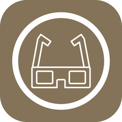 Poster - 3d Glasses Vector Icon Design